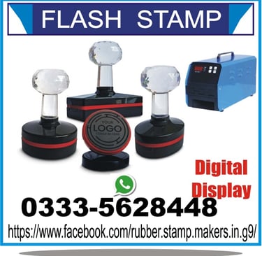 Rubber Stamp Maker in Islamabad Flash Stamp, Handle Stamp, Printee Stamp, Date Stamp ROund Stamp, in Rubber Stamp Maker G-9