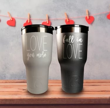 Termos con grabado laser de San Valentin