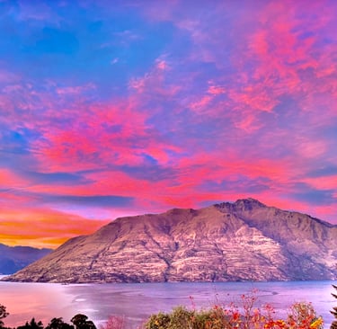 Vibrant Sunrise of Cecil's Peak