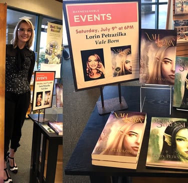 Book signing for Vale Born series at Barnes and Noble Encinitas