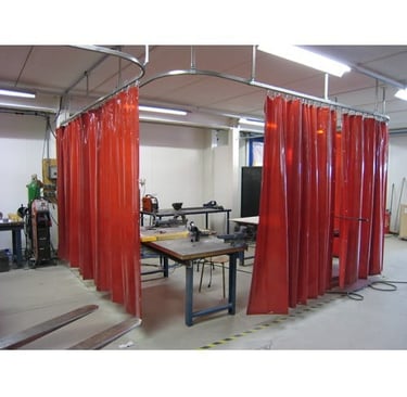 red screenflex welding screen material