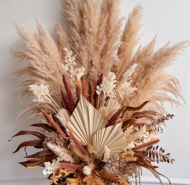 Décoration écolo fleurs séchées Réunion