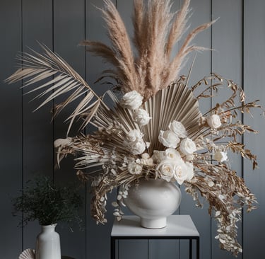 Bouquet fleurs stabilisées luxe