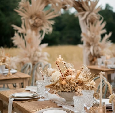 centres de table mariage réunion