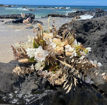 Bouquet fleurs séchées personnalisé Réunion