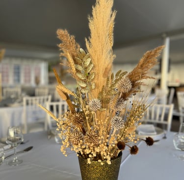 Décoration mariage fleurs séchées Réunion