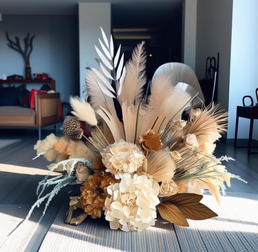 Idées déco salon fleurs