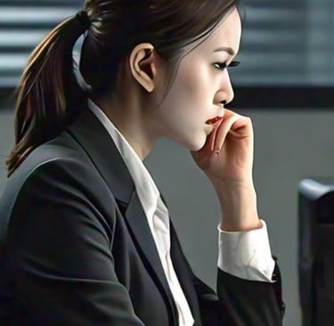AI Generated Image Woman Working at Computer