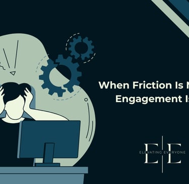 a man sitting at a desk with a computer and a clock, frustrated.