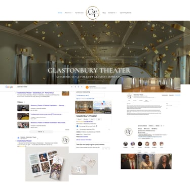 glastonbury theater web design by tamie myers 