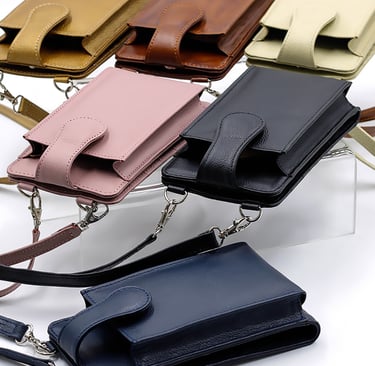 Portadocumentos de cuero cross body Heros Leather