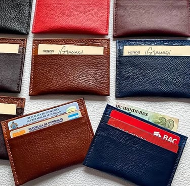 a wallet - style wallet with a credit card holder