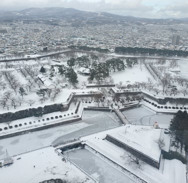 Goryokaku (Starfort) in Hakodate, Hokkaido, Japan