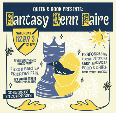 Queen and Rook Fantasy Renn Faire 2025 poster