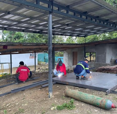 metal fabrication on site