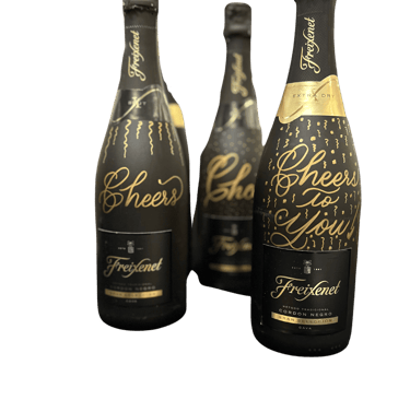 Freixenet champagne bottles