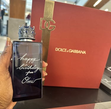 Hand engraved cologne