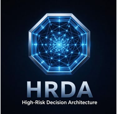 HRDA (High-Risk Decision Architecture)ادارة المخاطر عالية الخطورة للواء أيمن سيد الأهل LOGO 