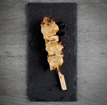 Chicken Thigh Negima Skewer in Yakitori Catering