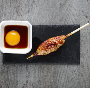Chicken Meatball Tsukune Skewer in Yakitori Catering