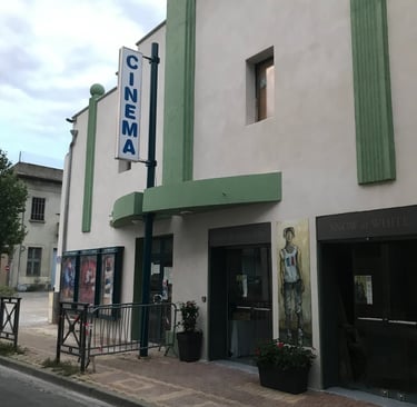 Vintage Art Deco cinema in Quillan