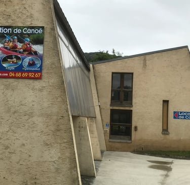 Base de canoë à Alet-les-Bains près de Quillan