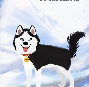 a heroic rescue dog