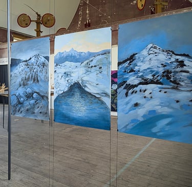 peintures a tempera de vincent Ganaye - juin juillet 2025 Vosges