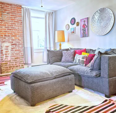 living room with sectional sofa boho hangout 2123 rivermont