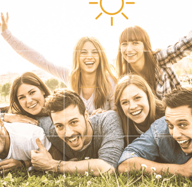 a group of people posing for a photo