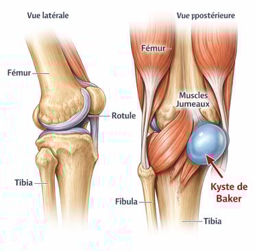kyste de baker genou gonflement