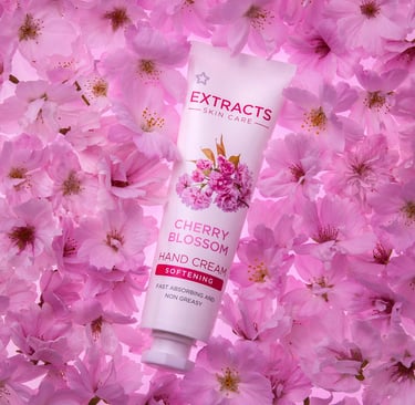 Cherry Blossom Moisturiser on Cherry Blossom Petals