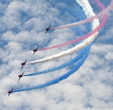 The Red Arrows at Goodwood