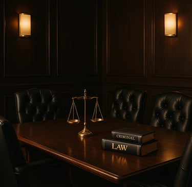 Advogado analisando antecedentes criminais para reabilitação judicial