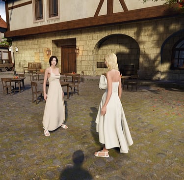 AI characters talking in Silver Creek Town
