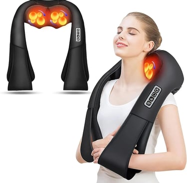 AERLANG Masajeador de Cuello y Hombros Espalda Masajeado de amasamiento 4D 