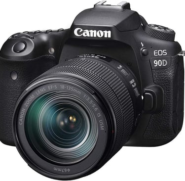 Canon EOS 90D, Sensor: APS-C de 32.5 MP, Video: 4K sin recorte