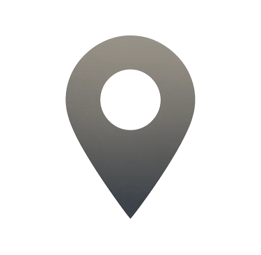 Icon de localisation avec dégradé de marron