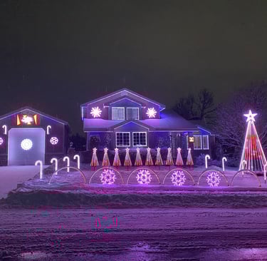 Christmas Lights in North Logan, Utah