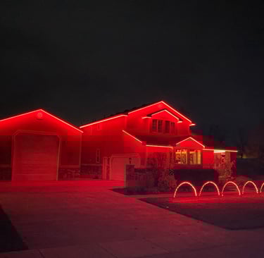 Christmas Display in North Logan, Utah