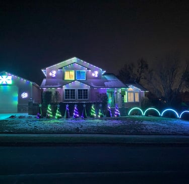 Christmas Display in North Logan, Utah