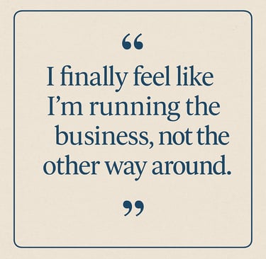 Client testimonial on results from integrated coaching