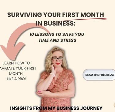 10 lessons for surviving your first month in business.