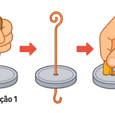 drilling a hole in the lid, inserting copper