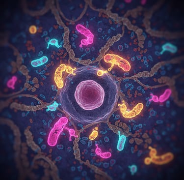 Body cell with neon substances