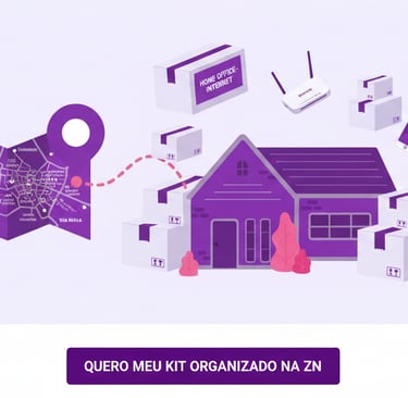 "Infográfico explicativo sobre como transferir internet Vivo, Claro e TIM para novo endereço na ZN