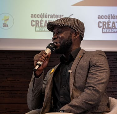 Marc MENDY, prise de parole en public au Closing Ile de France