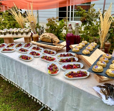 buffet brunch éphémère événement Ô Miracle traiteur Végétarien Végétal Végan