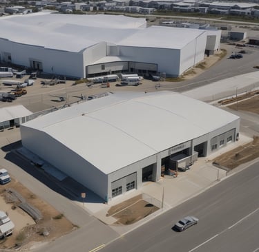 A modern apartment building with large windows.
