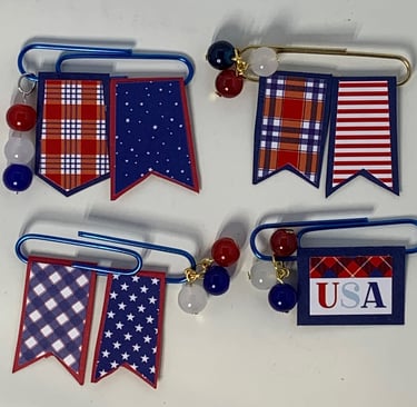 4th of July Decorative Paper Clips